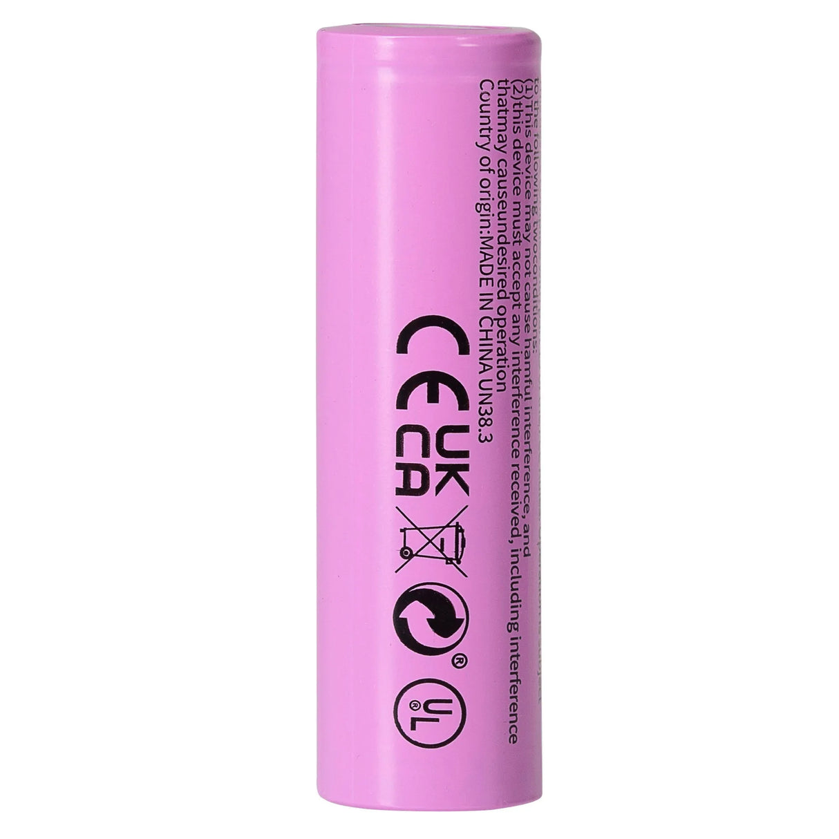 18650/R280 Flat Tip Rechargeable Lithium-Ion Battery