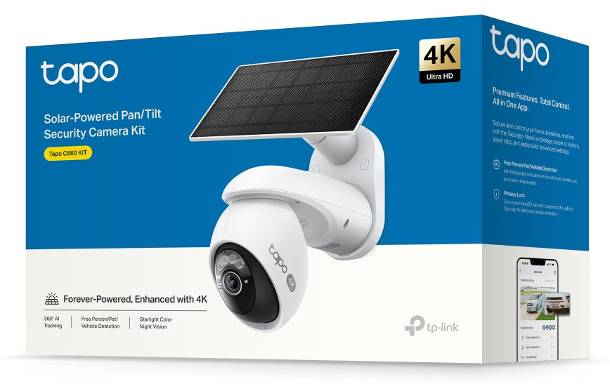 TP-Link Tapo Solar-Powered Pan/Tilt Security Camera Kit