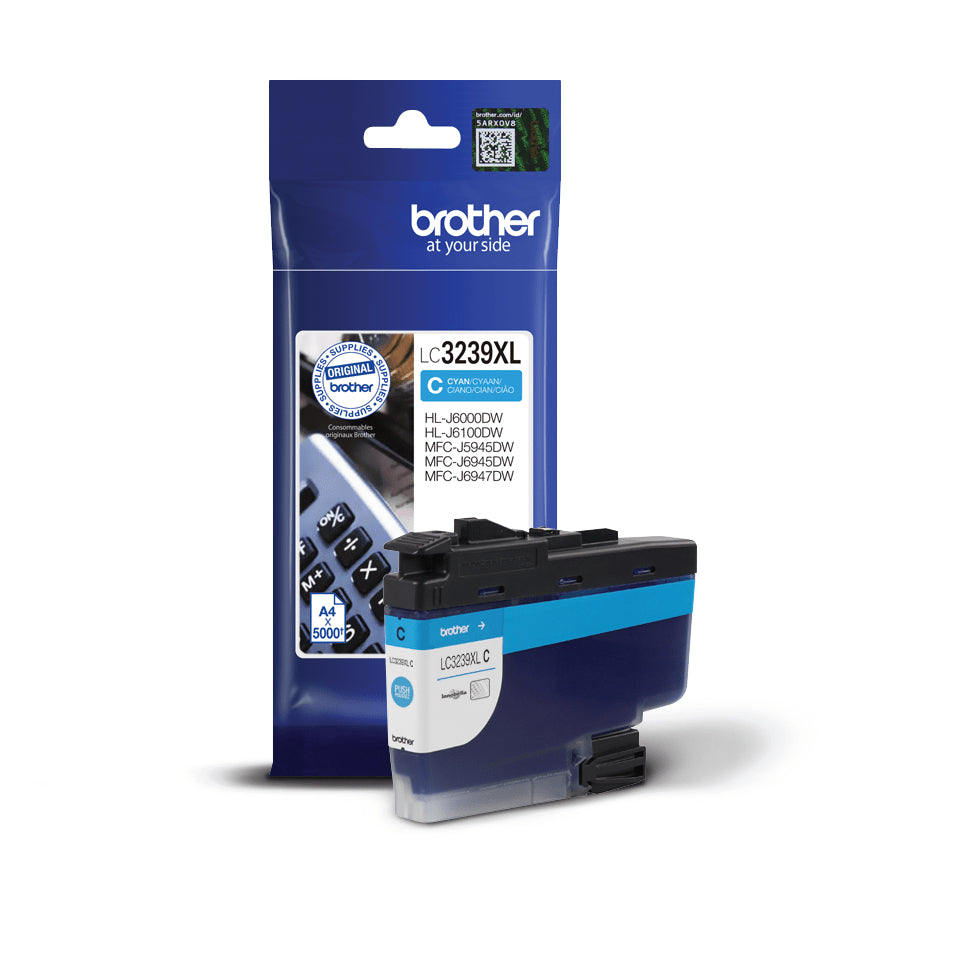 Brother LC3239XLC ink cartridge 1 pc(s) Original High (XL) Yield Cyan