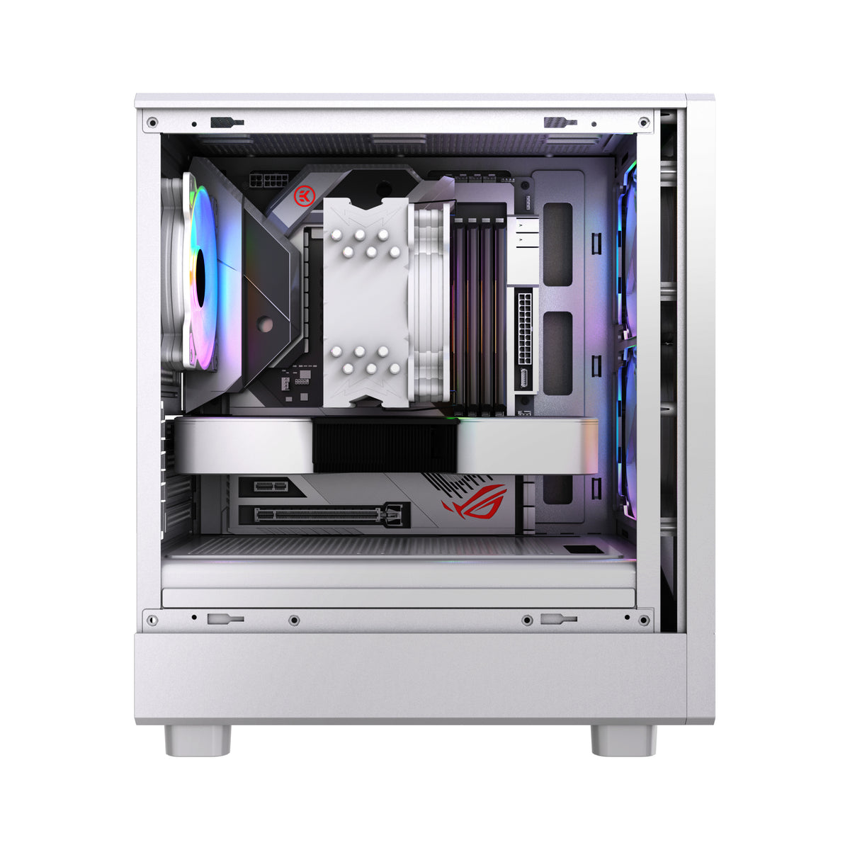 VIDA SPIRE M MATX WHITE GAMING CASE Micro Tower