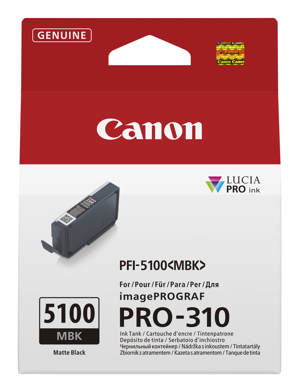 Canon PFI-5100 MBK ink cartridge 1 pc(s) Original Matte black