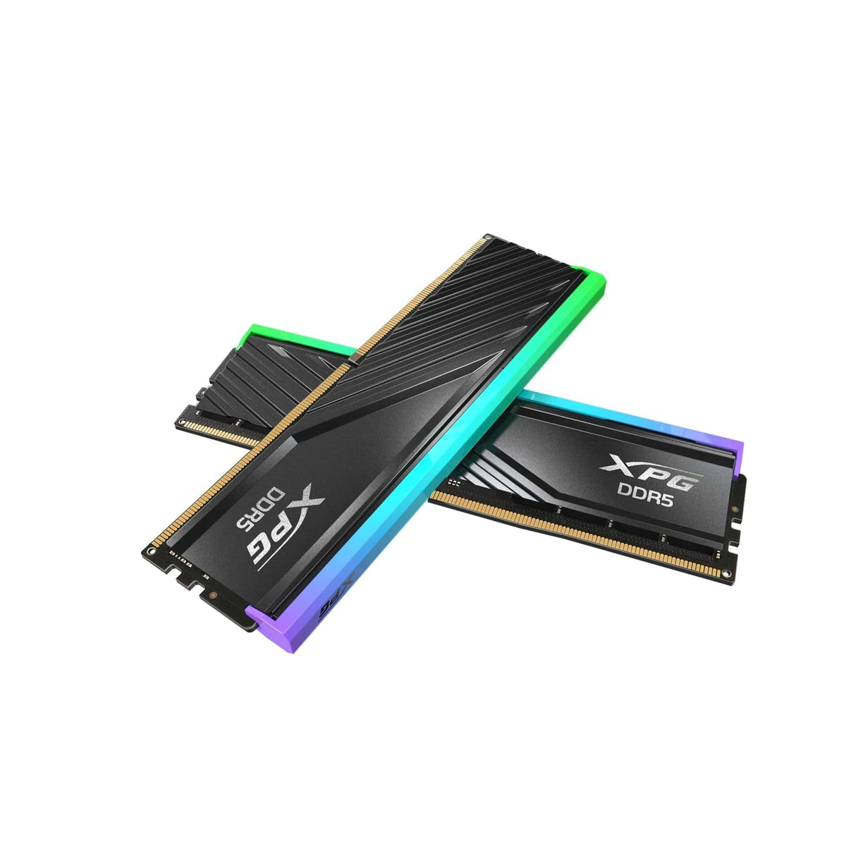 Adata LANCER RGB AX5U6000C3616G-DTLABRBK DDR5 6000MHz, 32GB, (2 x 16GB) CL36-38-38, 1.35v, Retail, Black RGB System Memory