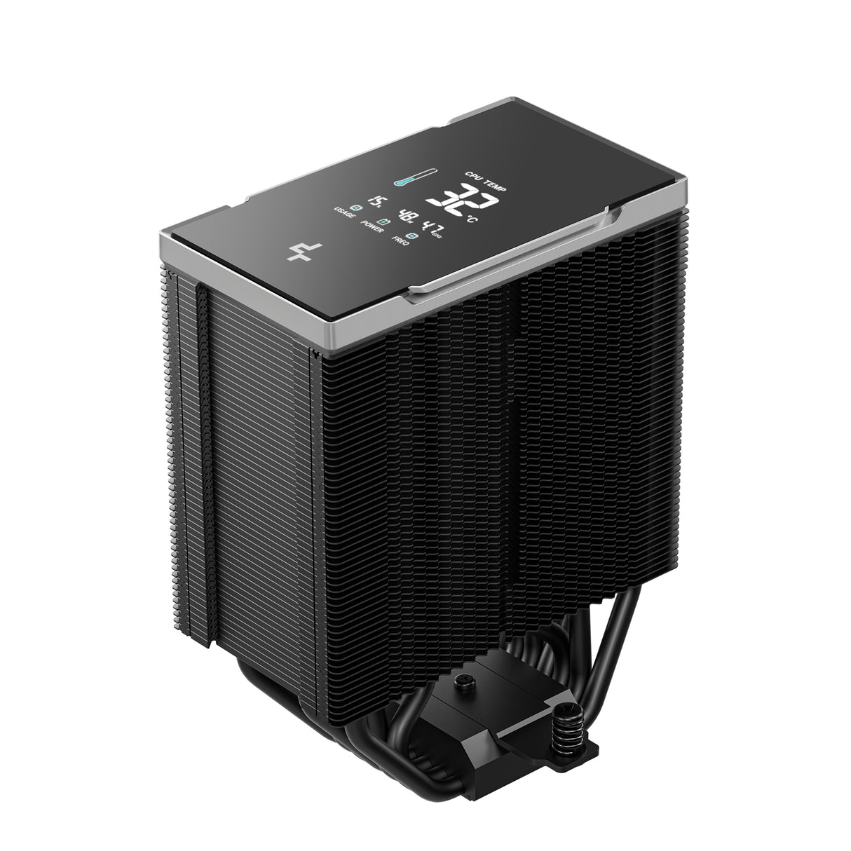 DeepCool AK700 DIGITAL NYX CPU Cooler, Black, 1 x 120mm Fan, 7 x advanced Copper Heatpipes, Intel/AMD