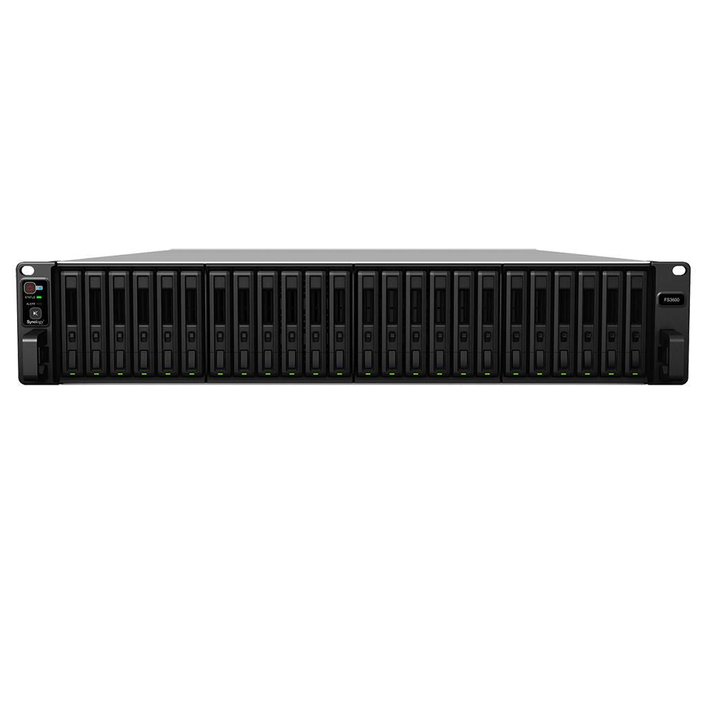 Synology 2U, Intel Xeon D-1567, 16 GB DDR4 ECC RDIMM (128 GB Max), 24 Drive Bays 2.5" HDD/SSD