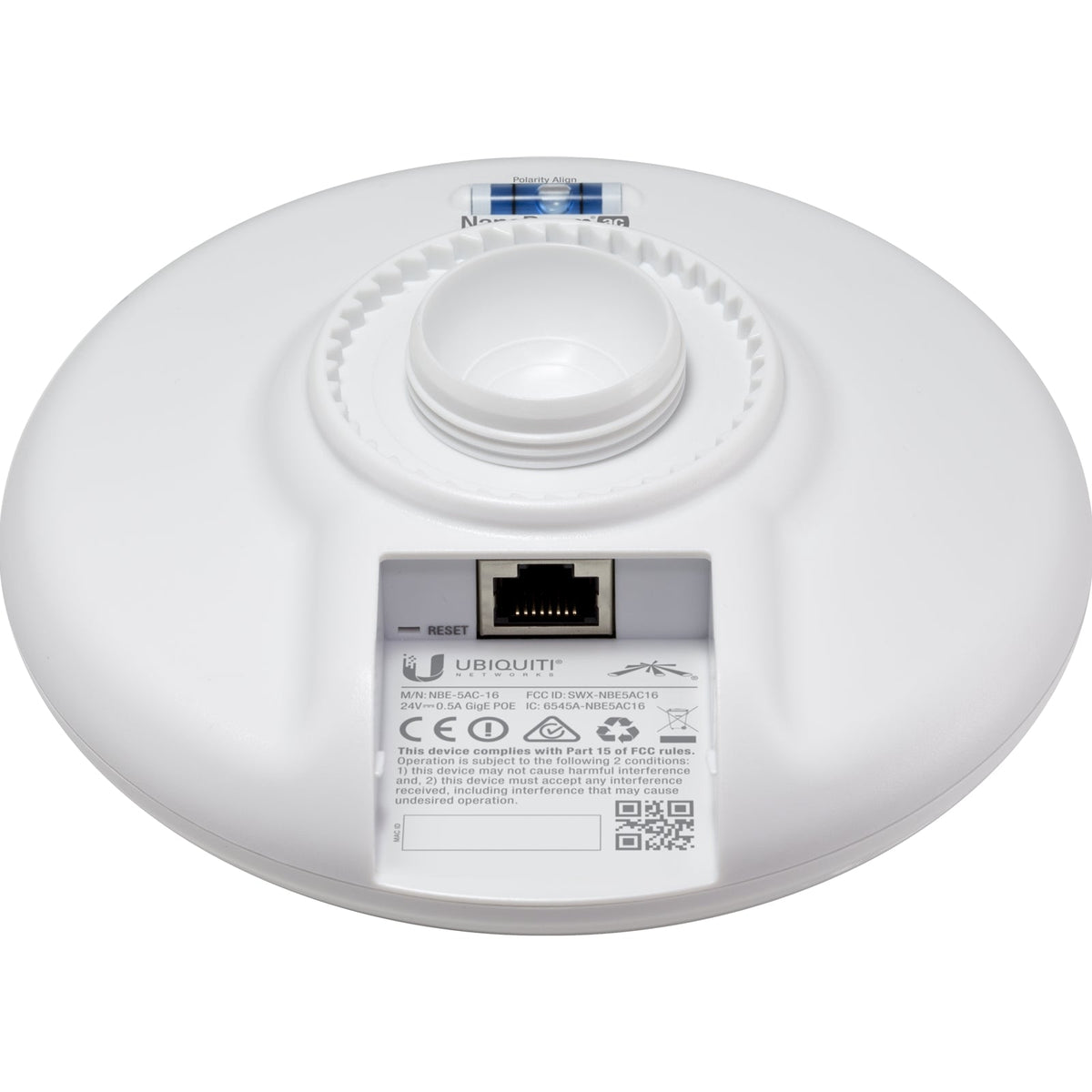 Ubiquiti NBE-M5-16 NanoBeam M5 5GHz 16dBi airMAX Outdoor Wireless CPE Bridge