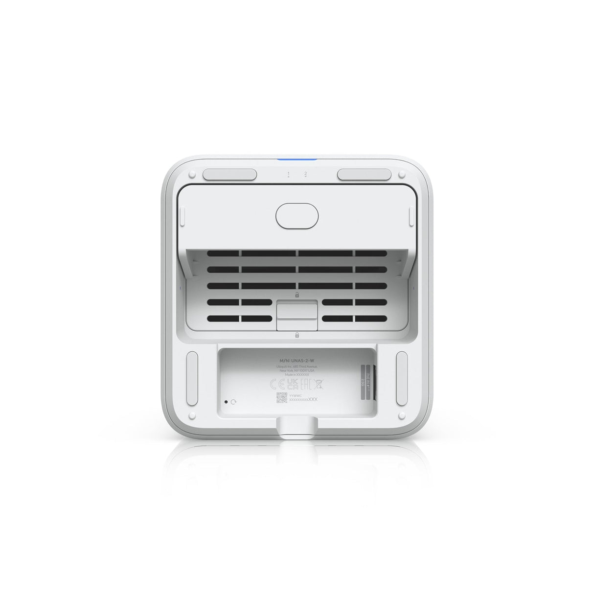 Ubiquiti UNAS-2-W UniFi NAS 2 Bay 2.5GbE RJ45 Network Attached Storage Device (White)