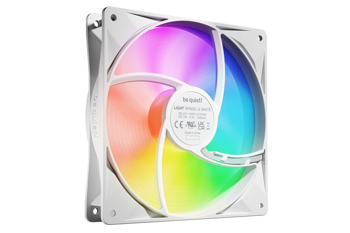 be quiet! LIGHT WINGS LX 140mm PWM 3-Pack White Computer case Fan 14 cm 3 pc(s)