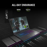 ASUS ROG Strix G16 G614PM-RV065W AMD Ryzen™ 9 8940HX Laptop 40.6 cm (16") WUXGA 16 GB DDR5-SDRAM 1 TB SSD NVIDIA GeForce RTX 5060 Wi-Fi 6E (802.11ax) Windows 11 Home Black, Grey