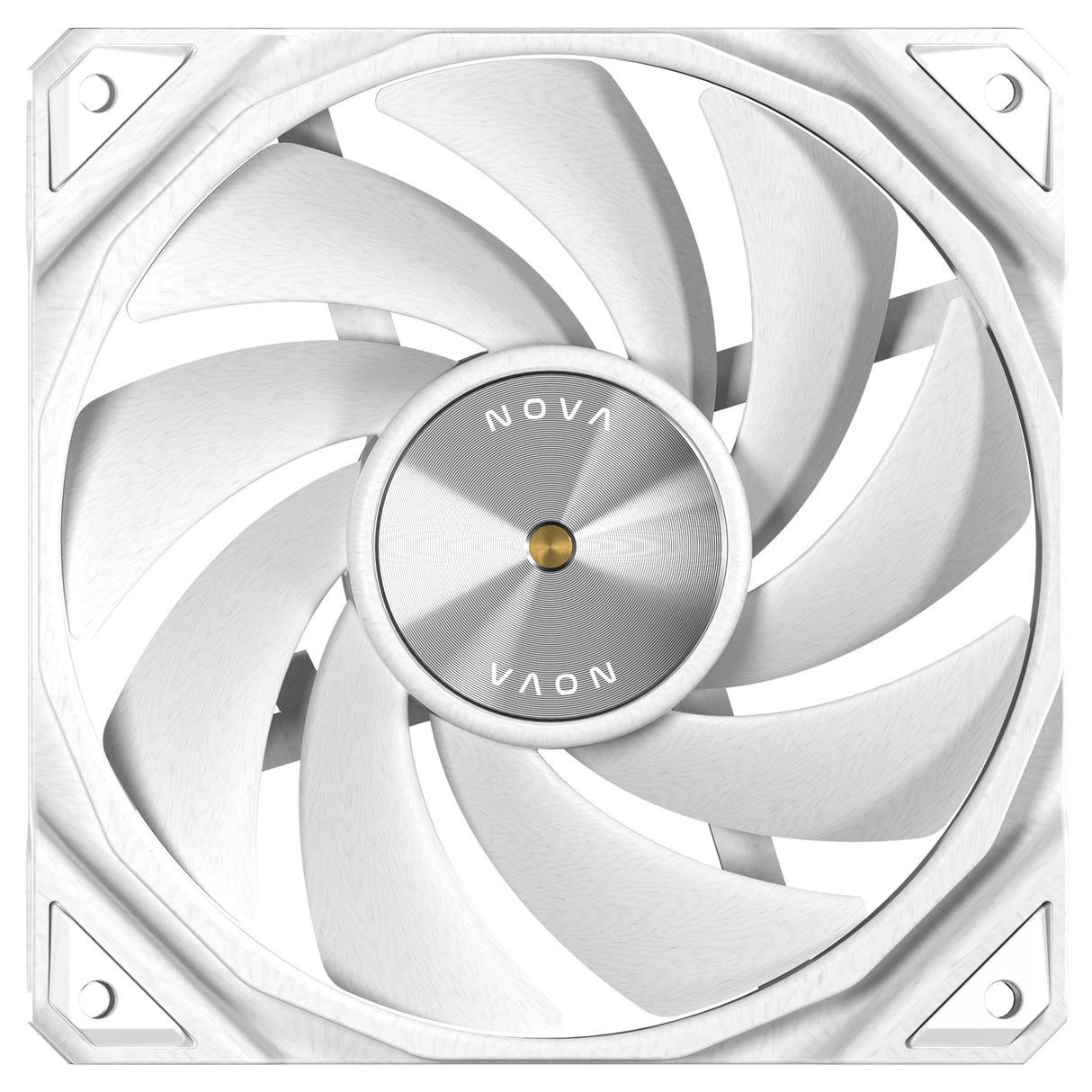 Antec NOVA 120 PWM Fan, White, High-Performance Cooling with Fluid Dynamic Bearing, Precise Three-Phase Speed Control, Industrial-Grade Metal Construction, and Dustproof Design