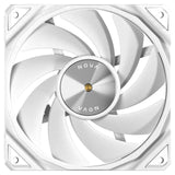 Antec NOVA 120 PWM Fan, White, High-Performance Cooling with Fluid Dynamic Bearing, Precise Three-Phase Speed Control, Industrial-Grade Metal Construction, and Dustproof Design