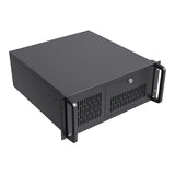 CiT 4U Rackmount Server Case 500mm, Heavy-Duty Industrial Chassis with Lockable Front Door, Supports ATX/mATX, 8x Internal HDD Bays for Massive Storage, Black