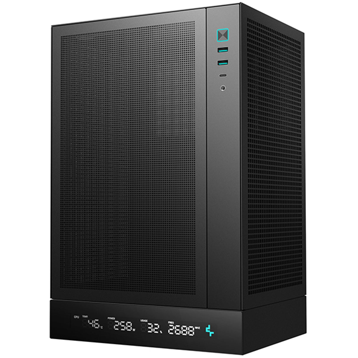 Deepcool CH170 Digital Mini-ITX Case - High Airflow, Supports Water Cooling, Ultra-Quiet Operation, Compact Design for Efficient Space Management