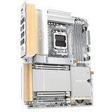 Gigabyte X870E AERO X3D WOOD AMD AM5 Socket Motherboard, ATX, 4x DDR5 Slots, 4x M.2 Sockets, Fitted I/O Shield, 2x 5GbE LAN, Wi-Fi 7, 1x HDMI Port / 2x USB-C (USB4)