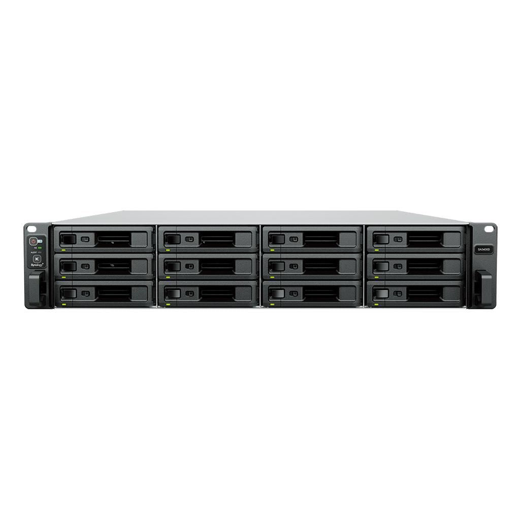 Synology 12-Bay 3.5", 2x GbE/1x 10GbE, Intel Xeon D-1541, 8GB RAM, RPSU, SAS, 2U
