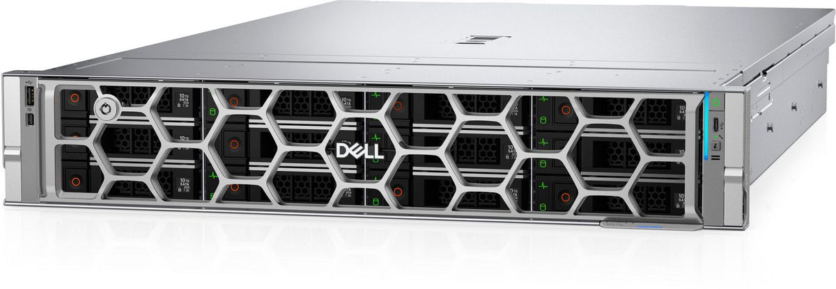 Dell Intel Xeon 6 6517P (72MB Cache, 3.2GHz), 32GB DDR5-SDRAM, 1920GB SSD, PERC H965i Controller, Front, DC-MHS, Unconfigured RAID for HDDs or SSDs (Mixed Drive Types Allowed), iDRAC10, Enterprise 17G, 2 x 1100W, No OS