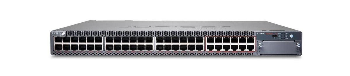 Juniper 12x100M/1/2.5/5/10GbE + 36x100M/1/2.5GbE ports PoE++ power + 2000 W AC PS (provides 1650/3600W PoE++ power with single/dual PS) (DAC for Virtual Chassis ordered separately)