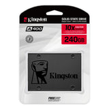Kingston A400 (SA400S37/240G) 240GB, 2.5 Inch SSD, SATA 3 Interface, Read 500MB/s, Write 350MB/s, 3 Year Warranty
