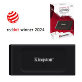 Kingston XS1000 (SXS1000/2000G) 2TB Portable External SSD, Read 1050MB/s, Write 1000MB/s, USB 3.2 Gen 2, 5 Year Warranty