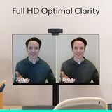 Logitech C920S HD Pro Webcam, Full HD 1080p/30fps Video Calling, Clear Stereo Audio, HD Light Correction, Privacy Shutter, Streaming, Works With Skype,Zoom,FaceTime - Black