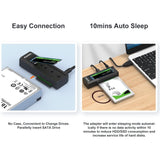 Maiwo USB Type-C, Dual Bay HDD/NVMe M2 SSD 10Gbps Clone Converter For 2.5" and 3.5" SATA, Clone SATA to NVMe Instantly