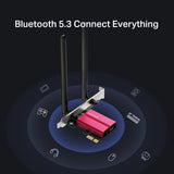 Mercusys MA86XE AXE5400 Tri-Band Wi-Fi 6E Bluetooth PCI Express Adapter