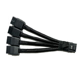 Replacement 12VHPWR 12+4Pin PCIE 5.0 to 4x8Pin (6+2P) Power Cable 10cm Braided