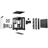 be quiet! Light Base 500 LX BGW85 Mid-Tower Case, Tempered Glass, 4 x ARGB Light Wings LX Fans, High Airflow ATX Case, USB-C 10Gbps, 400mm GPU Support, Vertical GPU Mount, Black
