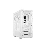 be quiet! Pure Base 501 Airflow Window White ATX Mid Tower Case with USB-A, USB-C, 2 x Pure Wings 2 140mm Black PWM Fans, Sleek Front Panel and Airflow Cover