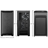 be quiet! Pure Base 501 LX Airflow Window Black ATX Mid Tower Case with USB-A, USB-C, 4 x Light Wings LX Black ARGB PWM Fans
