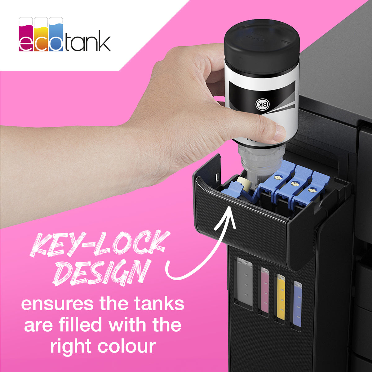 Epson 113 EcoTank Pigment Magenta ink bottle