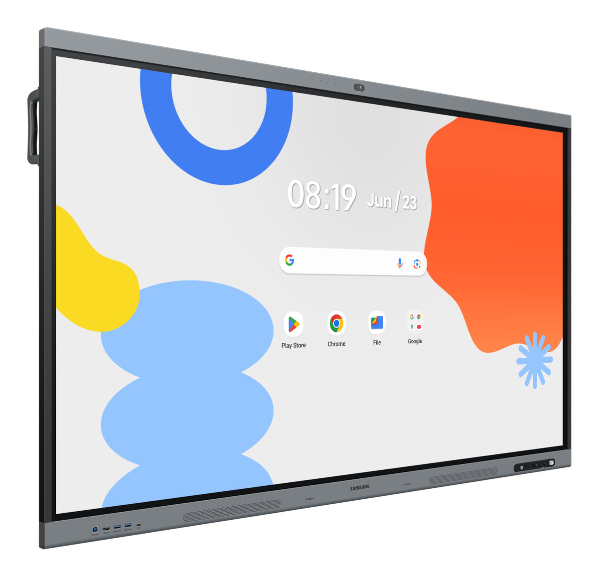 Samsung LH75WAFPLGC interactive whiteboard 190.5 cm (75") 3840 x 2160 pixels Touchscreen Black, Grey